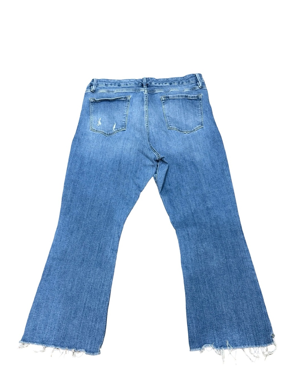 👖 FRAME Le Crop Mini Boot Raw Step‎ Hem Jeans Size 34 Dark Wash - Picture 12 of 15